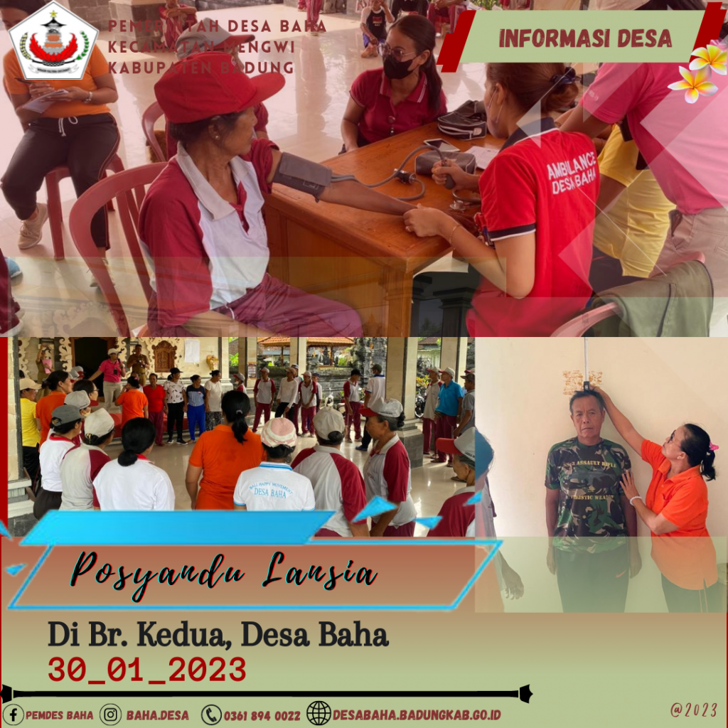 Posyandu Balita Bulan Januari 2023 di Br. Gegaran